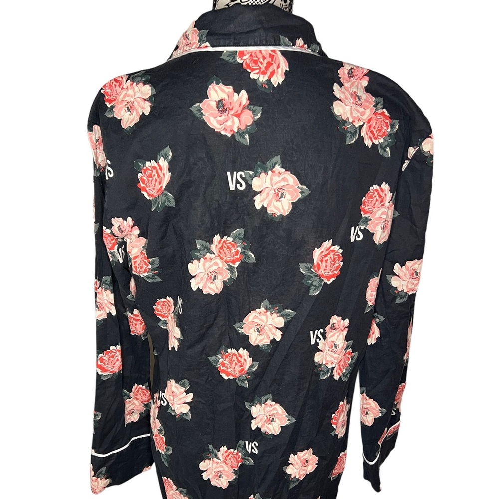 Victoria Secret Roses Print Robe Size Medium - Picture 4 of 11